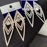 Fine pave arrow earrings