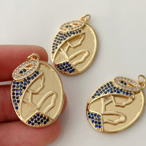 Oval charm