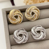 Twist flower earrings