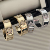 Pave clover hoop
