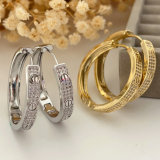 Pave zircon nail hoop