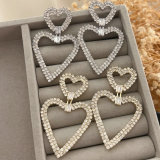 Crystal heart earrings