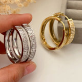Pave zircon nail hoop