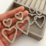 Crystal heart earrings