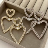Crystal heart earrings