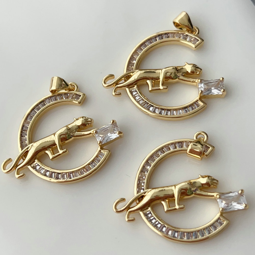 Pave tiger charm