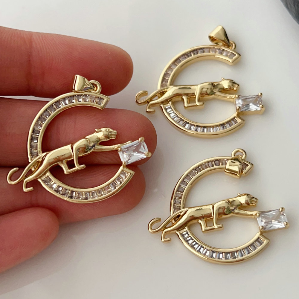 Pave tiger charm