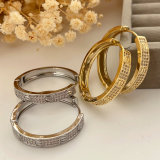 Pave zircon nail hoop