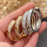 Pave zircon nail hoop