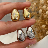 Pave star drop earrings