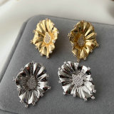 Lotus leaf earrings
