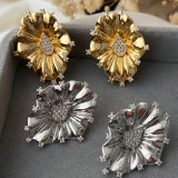 Lotus leaf earrings