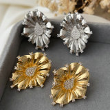 Lotus leaf earrings