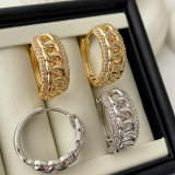 Pave chain hoop