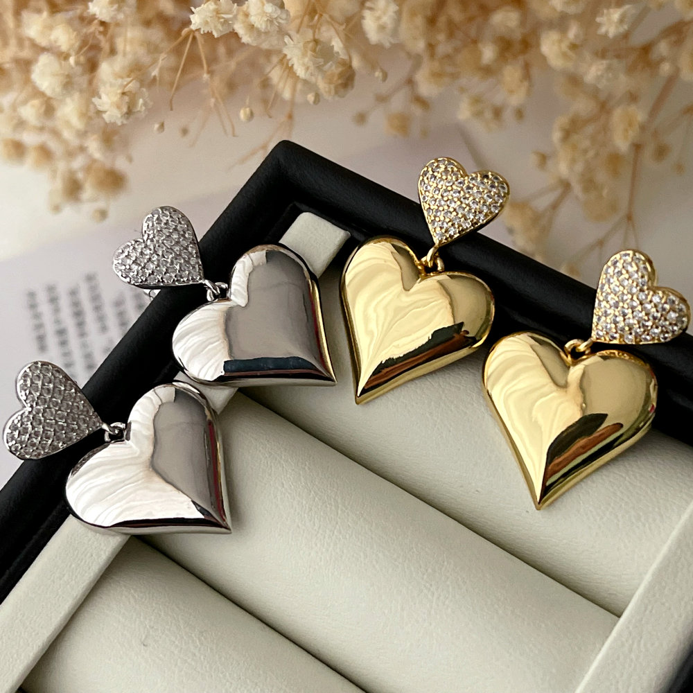 Heart earrings