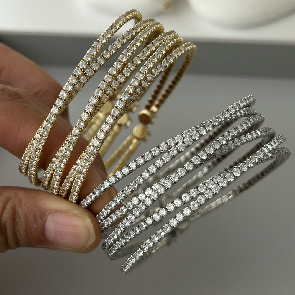 Chunky crystal cuff