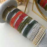 Pave string zircon bracelet