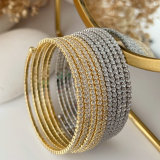 Pave string zircon bracelet