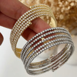 Pave string zircon bracelet