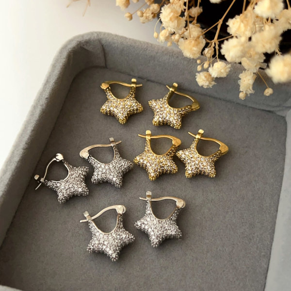 Smalll star earrings