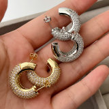 Pave chunky hoop