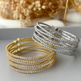 Chunky crystal cuff