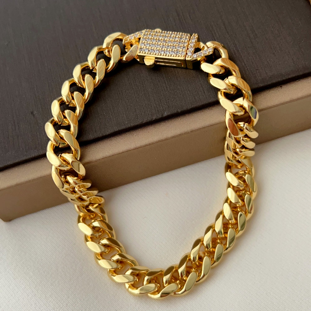 Cuban chain chunky bracelet  7.8inch