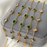 Stainless steel thin chain bracelet