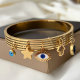Stainless steel charms bangle