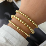 Gold bead bracelet