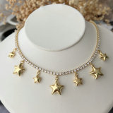 Tennis chain with star charm