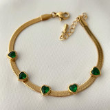 Stainless steel heart bracelet