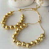 Brass bead bracelet