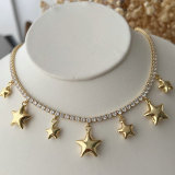 Tennis chain with star charm