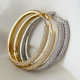 Chunky zircon hoop