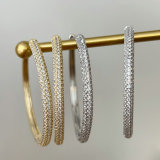 Chunky zircon hoop