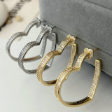 Chunky heart hoop