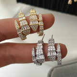 Pave snake earrings