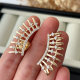 Chunky pave earrings