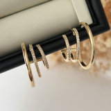 Pave zircon hoop
