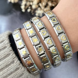 Stainless steel elastic heart bracelet
