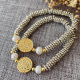Bead cross bracelet