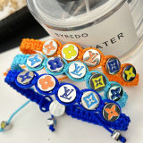 Handmade LV bead bracelet