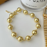Gold balll chain bracelet