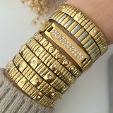 Stainless steel elastic bracelet