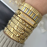 Stainless steel elastic bracelet