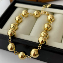Gold balll chain bracelet