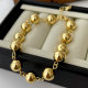Gold balll chain bracelet