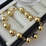 Gold balll chain bracelet