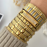 Stainless steel elastic bracelet